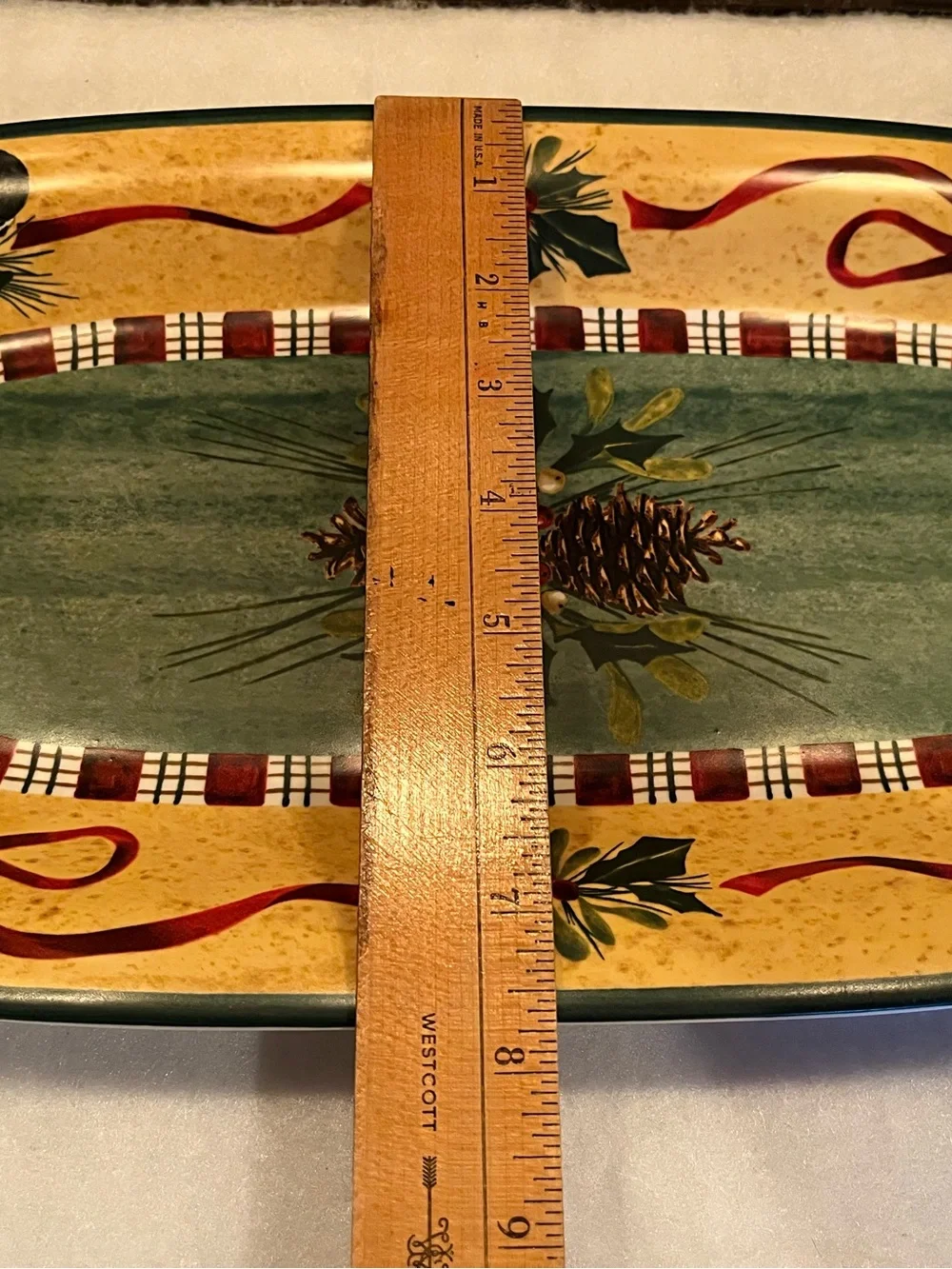 Lenox Winter Greetings Everyday Hors D'Oeuvre Earthenware Platter